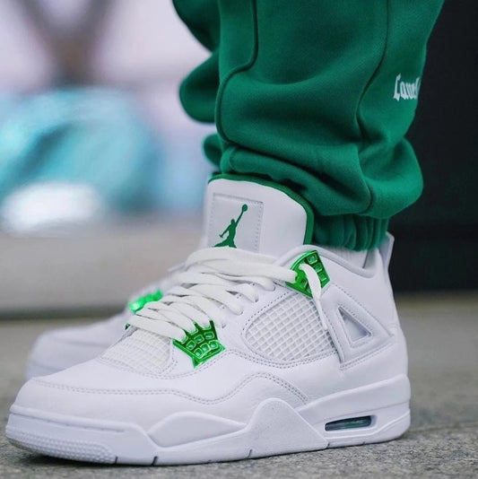 Jordan retro 4 metallic green