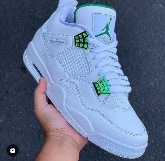 Jordan retro 4 metallic green