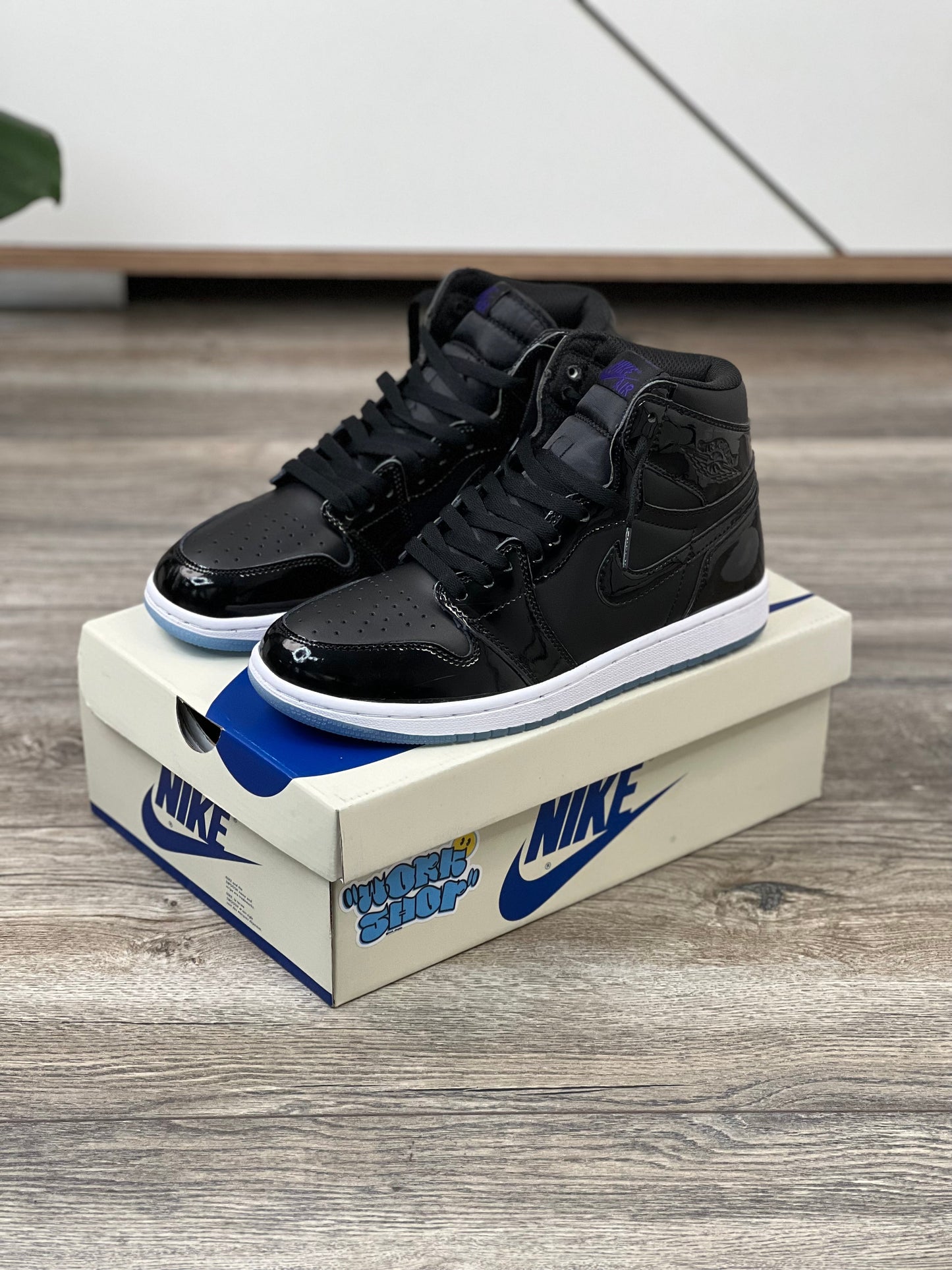 Air Jordan 1 Mid SE Space Jam Black Dark Concord White